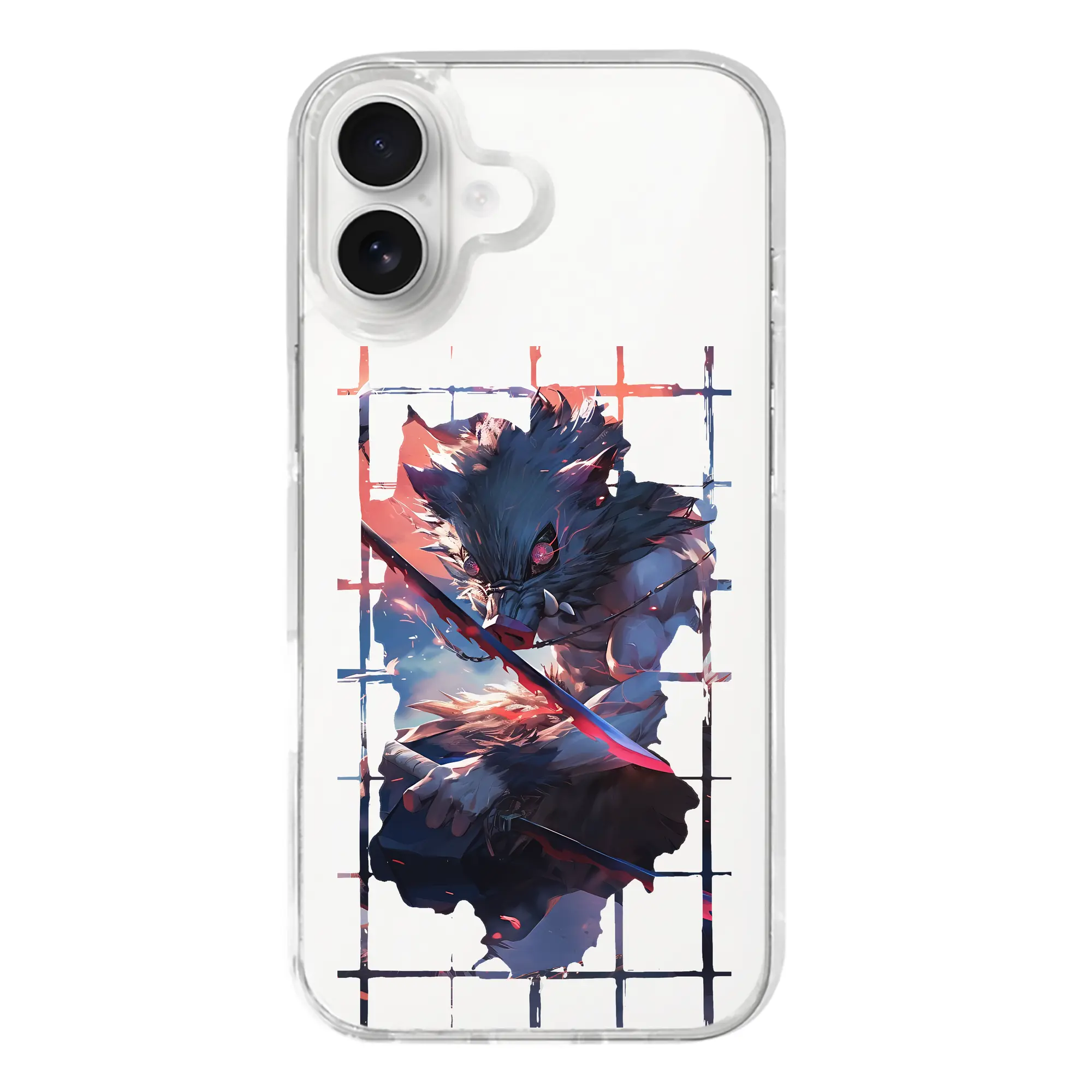 鬼滅の刃 グッズ,嘴平 伊之助 - iPhone 17シリーズ 透明スマホケース – 薄型・耐衝撃・精密フィット保護カバー